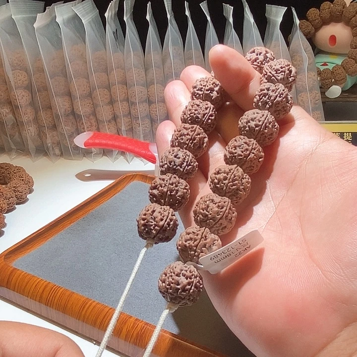 吊坠金刚菩提私人订制铁籽原生态梅花双龙18mm
