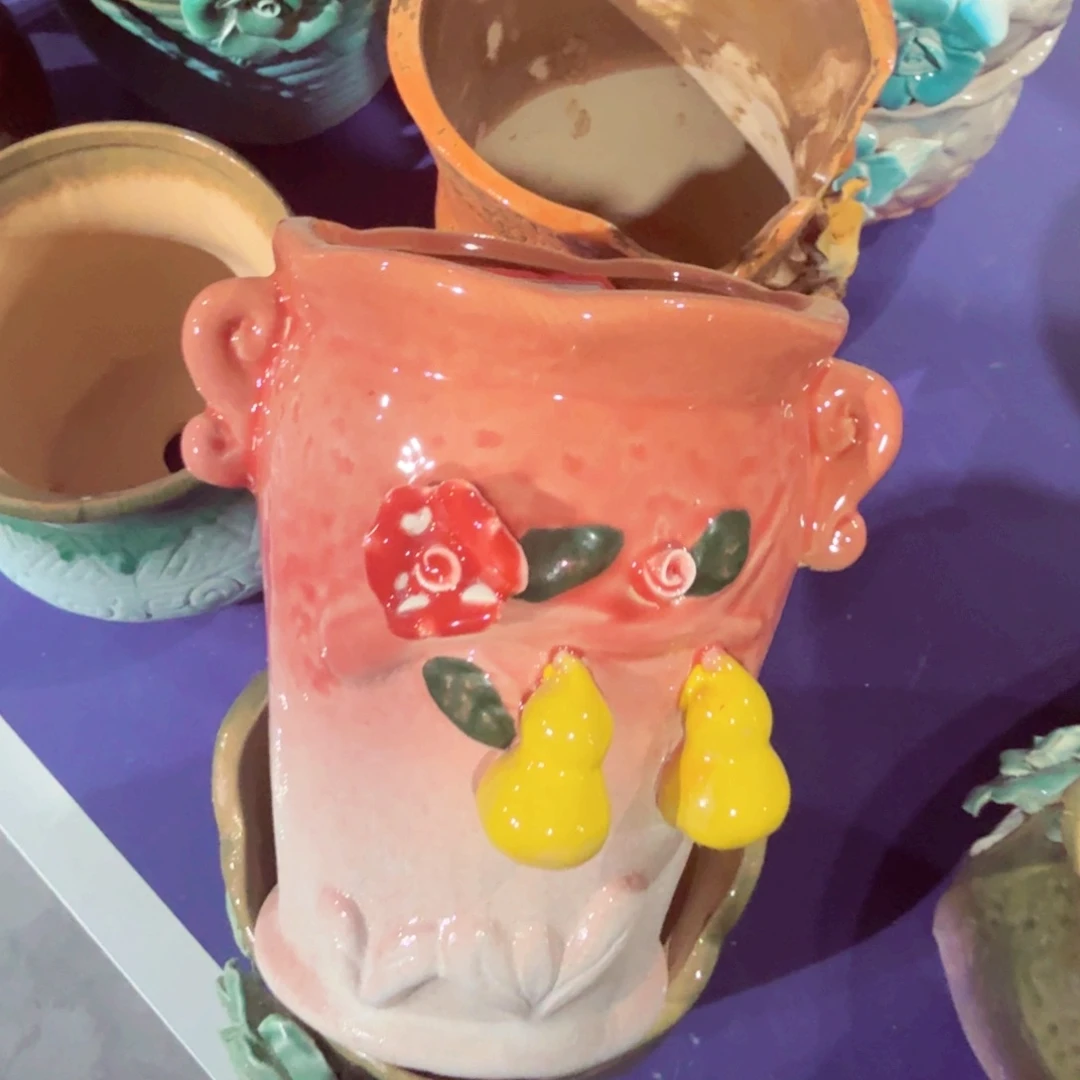 紫砂花盆粗陶屡次