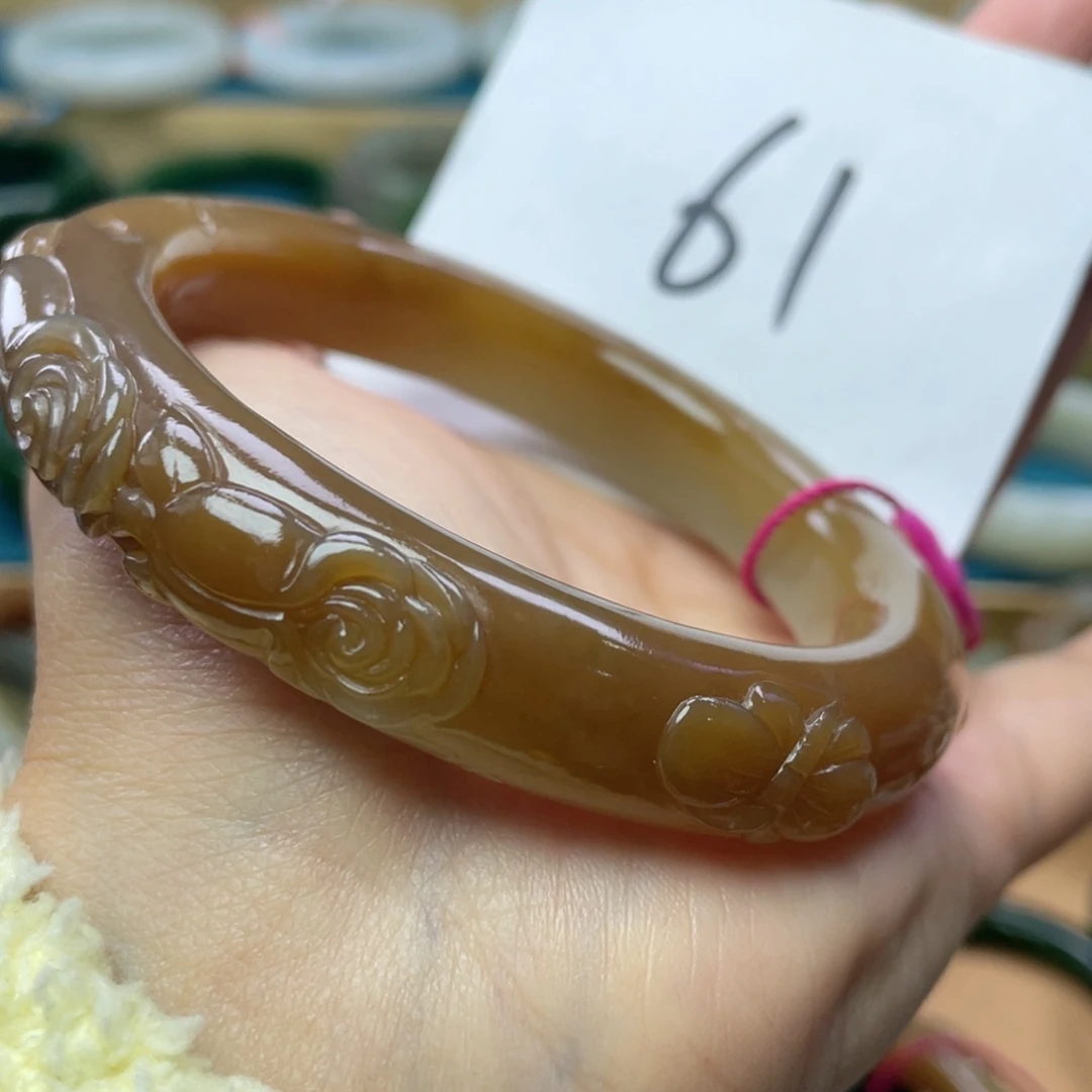 未镶嵌手镯和田玉诗*圈口62