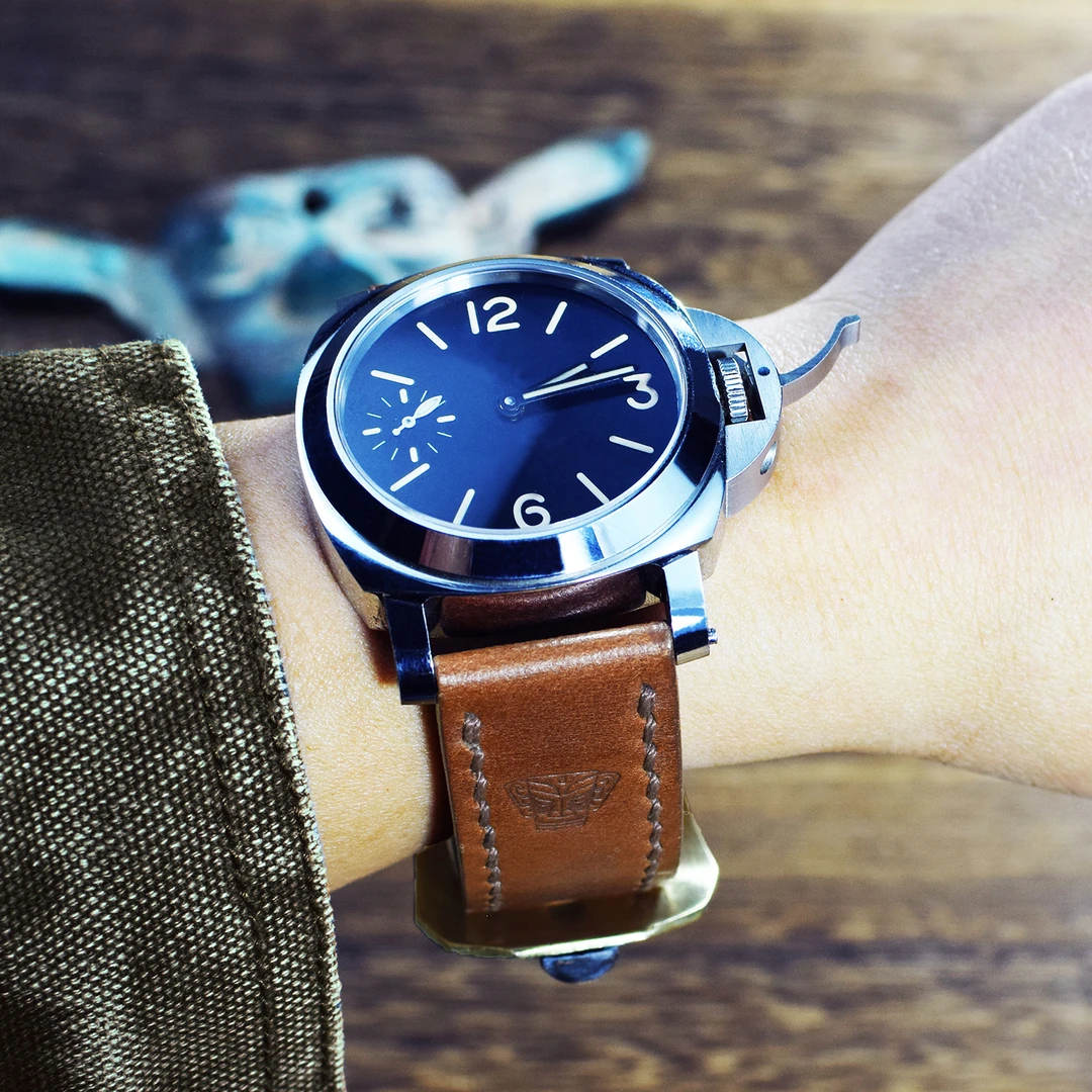 MC胖大海庐米诺panera手工定制手表表带真皮男女软三星堆文创设计