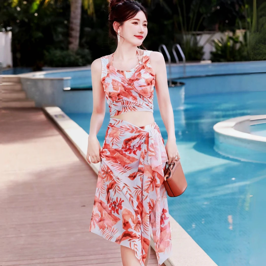 专业bikini比基尼分泳衣三件套性感温泉度假海边游泳衣女士新款