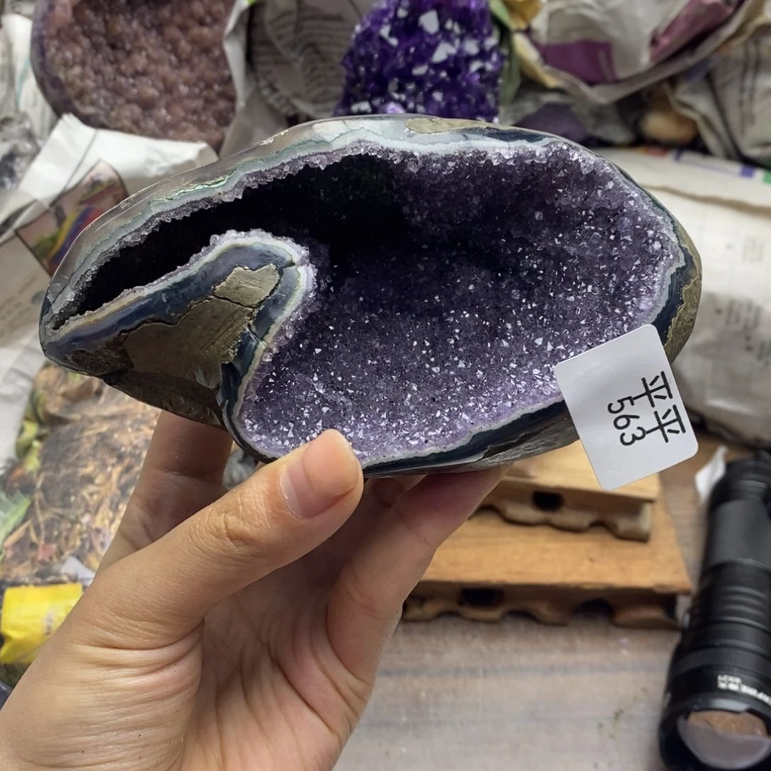 紫晶珠宝半成品未镶嵌