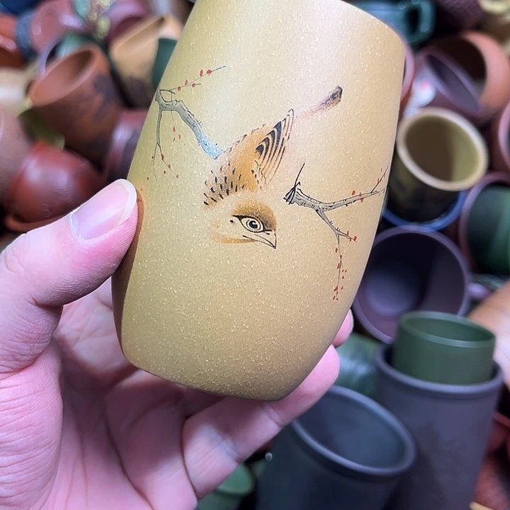 紫砂茶杯全手工紫砂主人杯