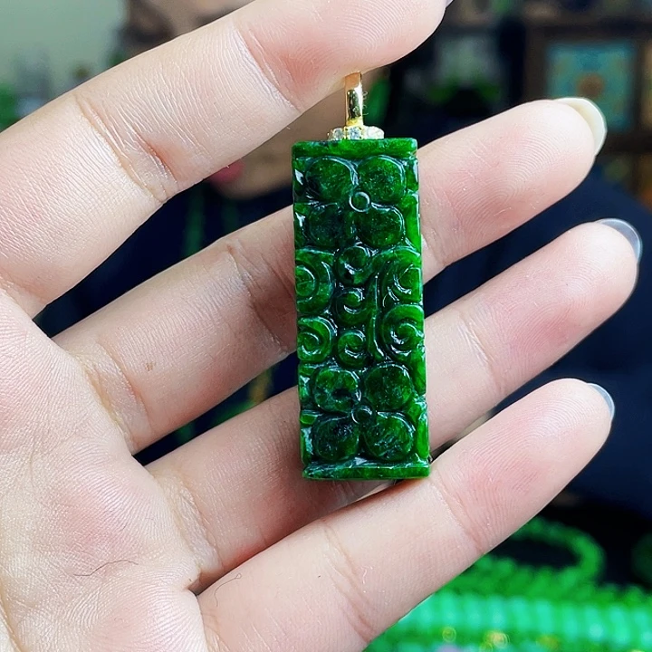 翡翠银S925镶嵌颈饰多样性