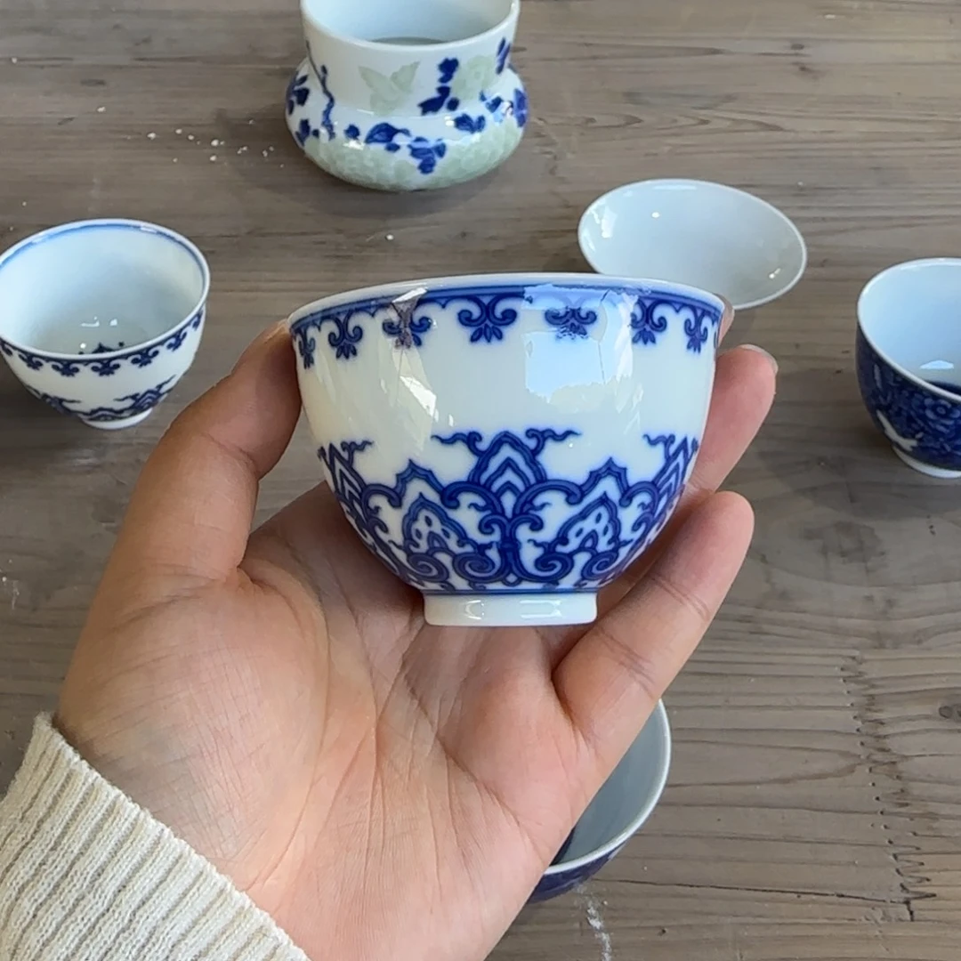 镇坤堂 宝相纹杯杯