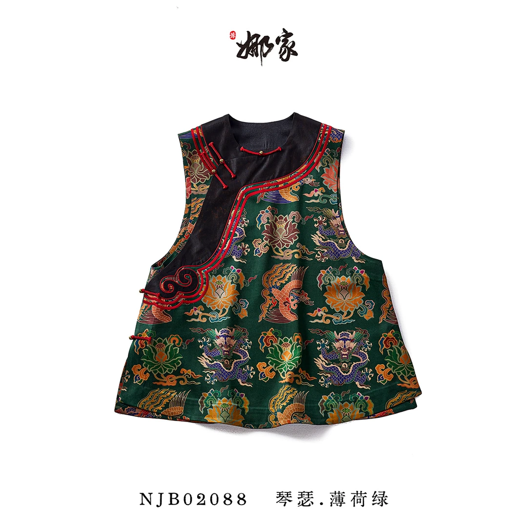 娜家-国风【琴瑟】新中式网红夏季马甲NJB（02088）民族风中国风日常