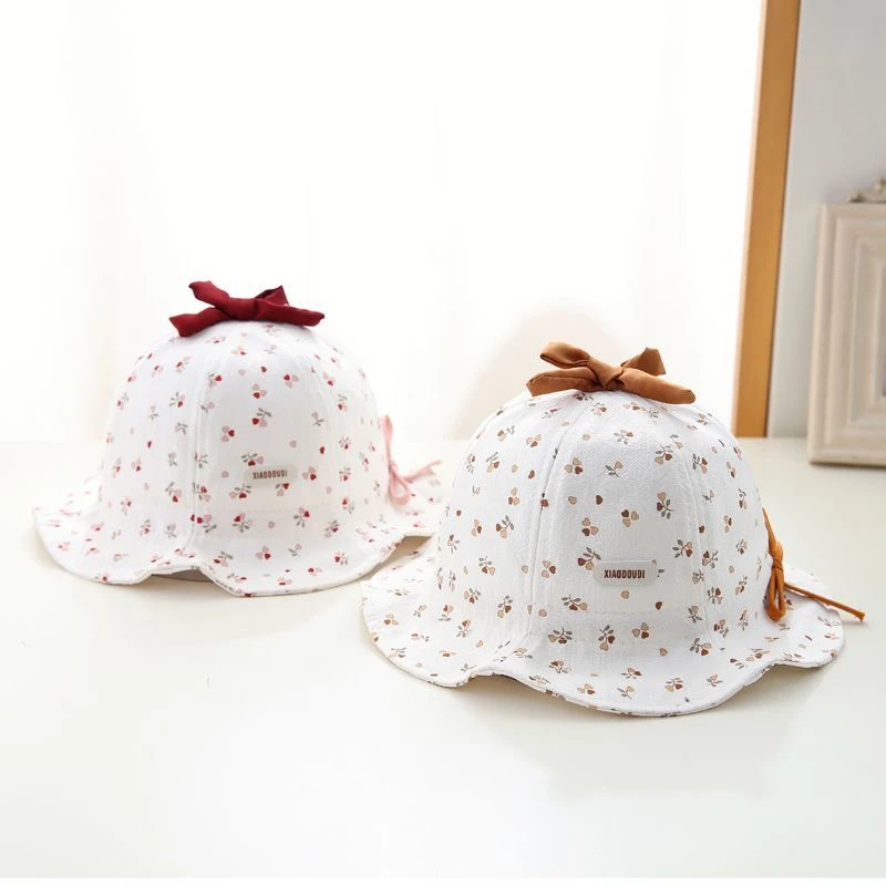 婴儿帽子春秋季遮阳渔夫帽2025新款宝宝盆帽洋气太阳帽6到12个月