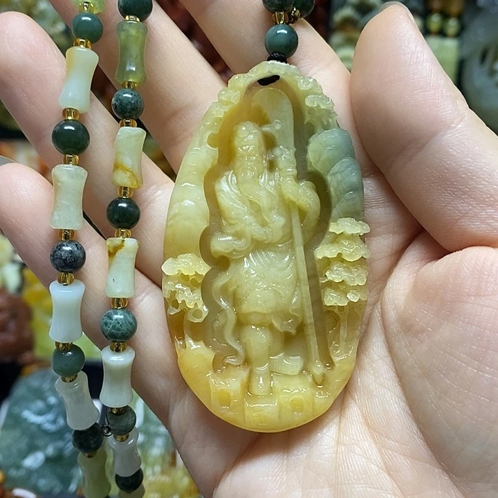 岫玉未镶嵌吊坠(赠链)