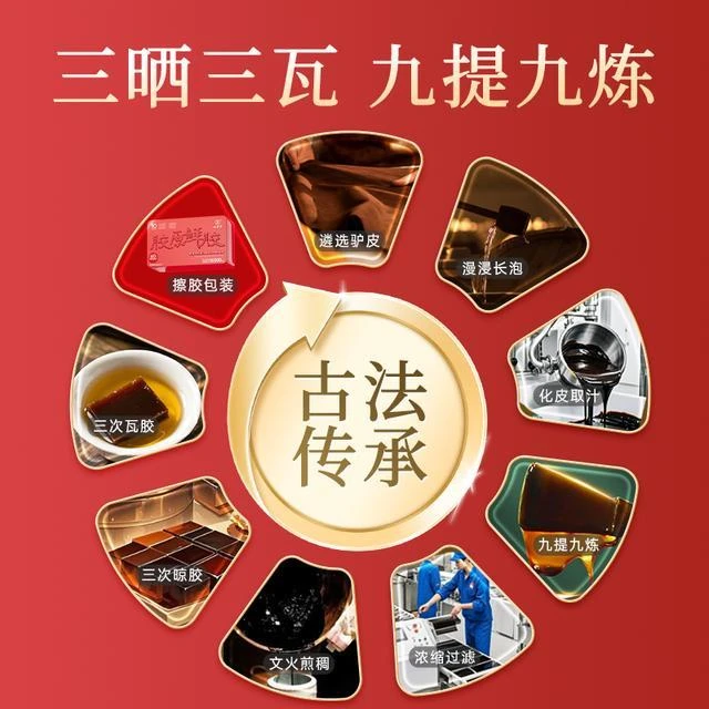 九芝堂-胶原鲜胶鳕鱼胶原蛋白肽黄芪阿胶凝膏160g5g*32片TDSP九芝