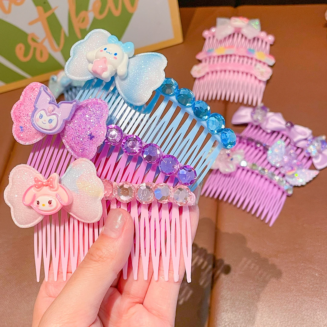 小女孩碎发整理神器插梳前额刘海发夹女童夏季儿童后脑勺发梳头饰