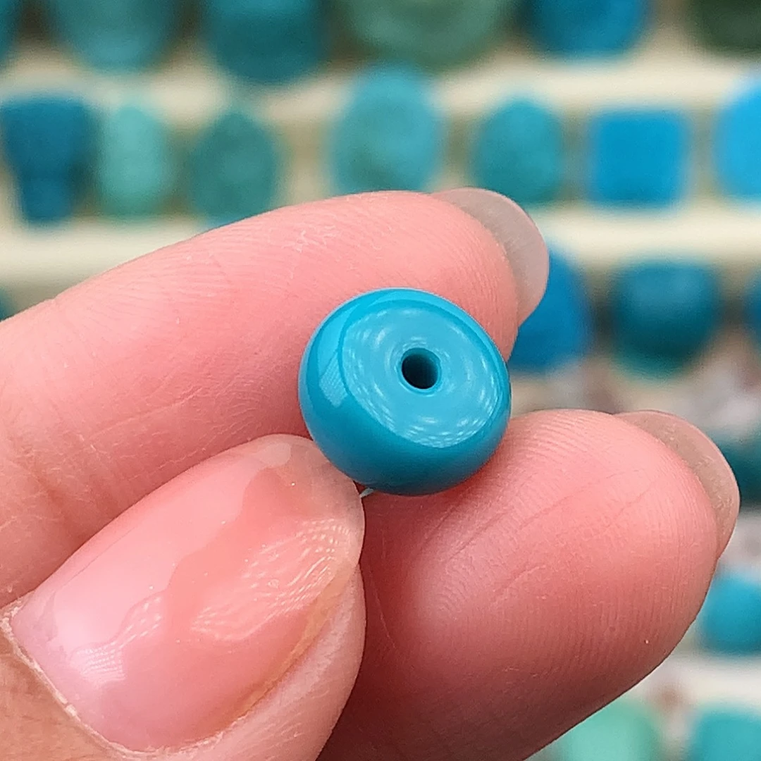 未镶嵌绿松石珠宝奇石9×4.3