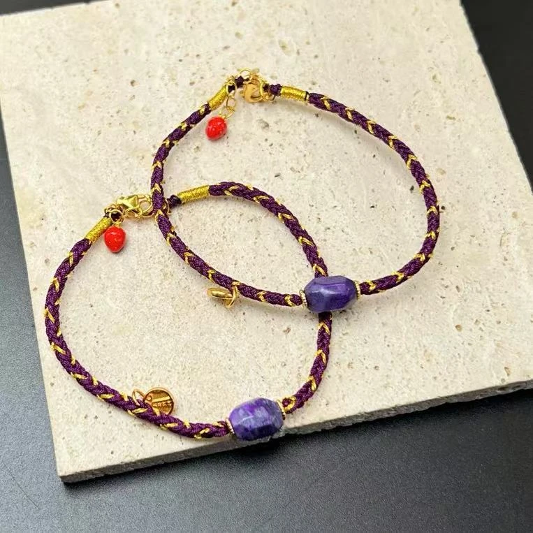 【北野珠宝】天然舒俱来手绳-B145H-101多样性发一9x6mm