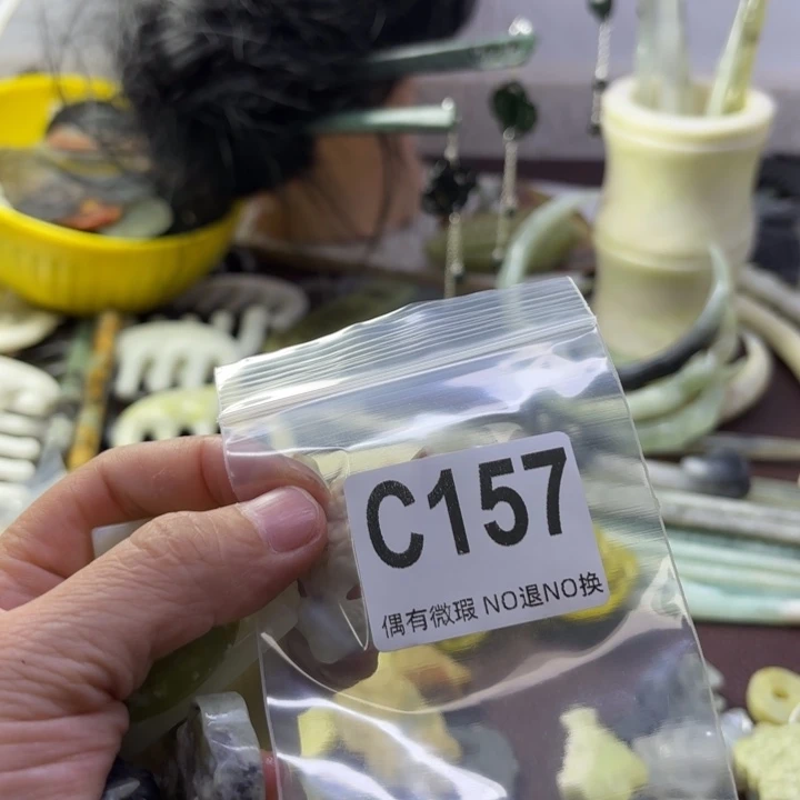 蛇纹石玉发饰合金?**?