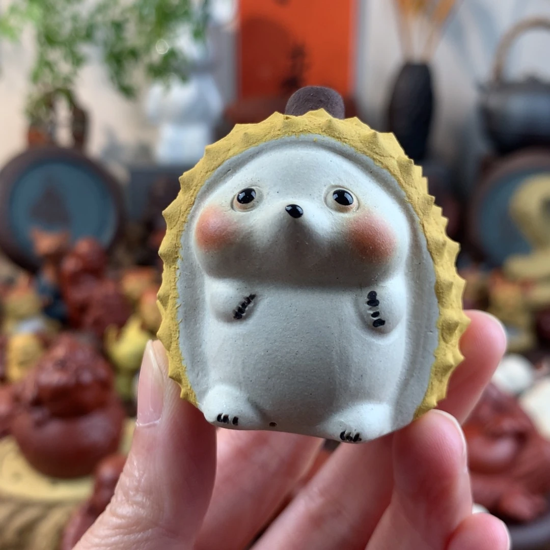 紫砂茶宠榴莲刺猬