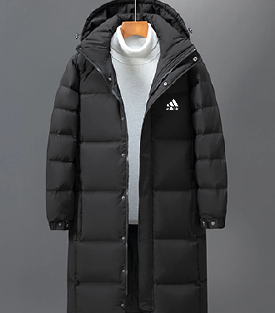 【反季清仓一件不留】羽绒收口袖长款通用中长款宽松情侣运动外套