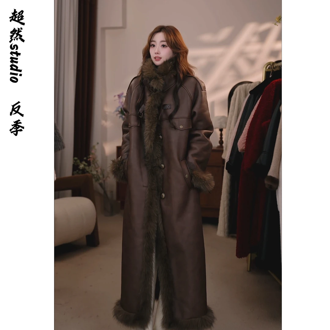 【夜莺】2025冬季加厚保暖复古女士外套