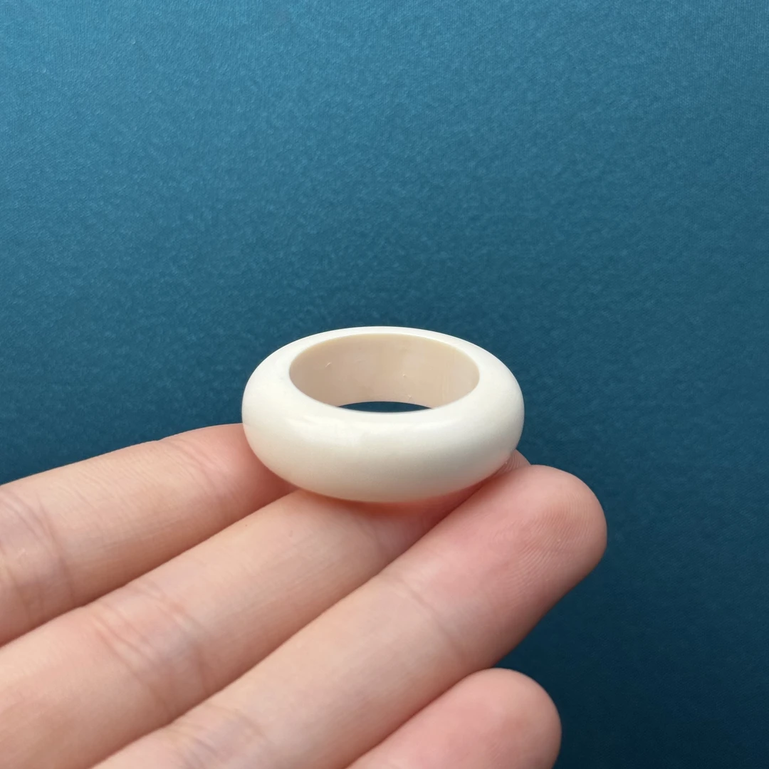 D8168天然猛犸牙 无相跑环内径20.2mm支持鉴定 假一罚四