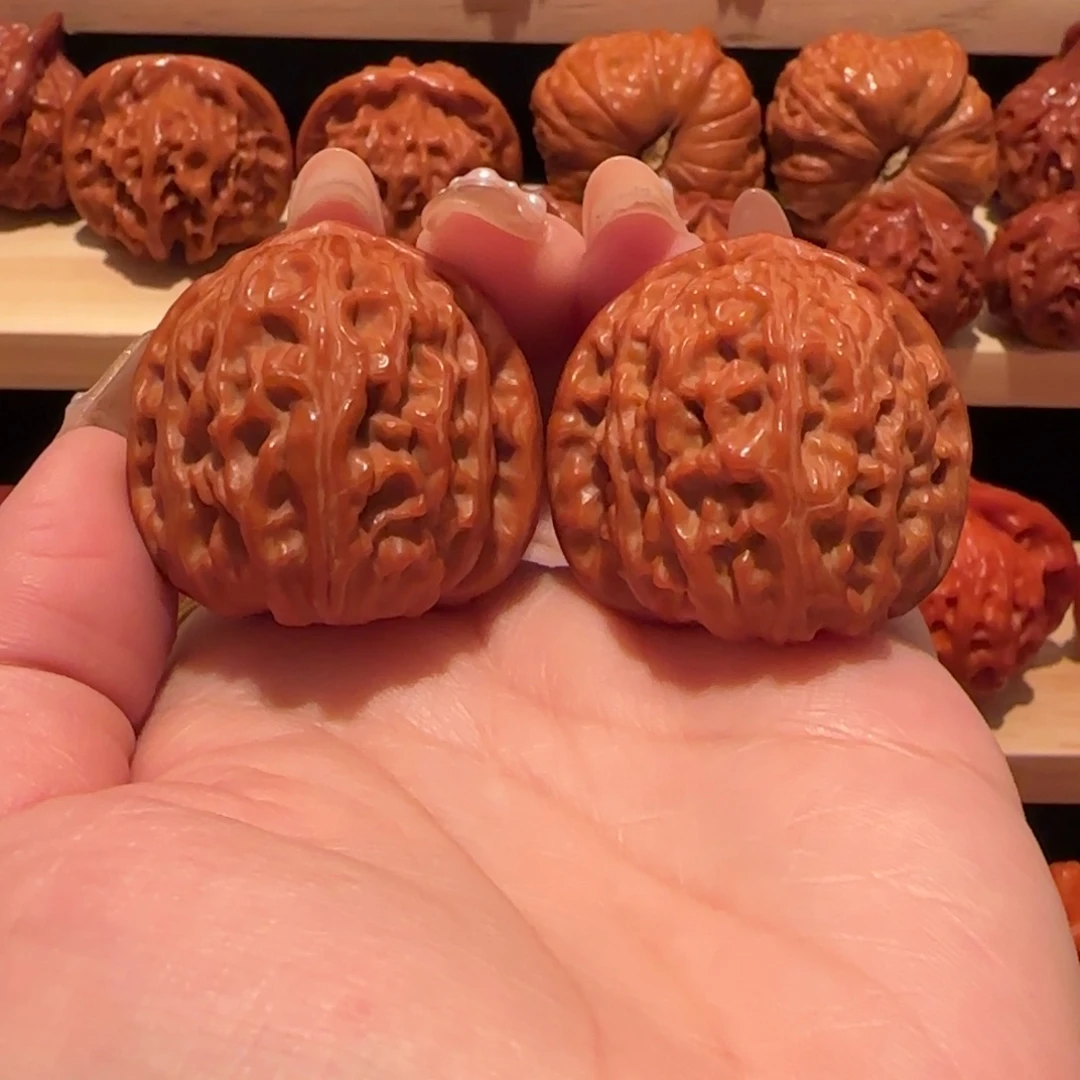 吊坠文玩核桃白狮子36精品2447