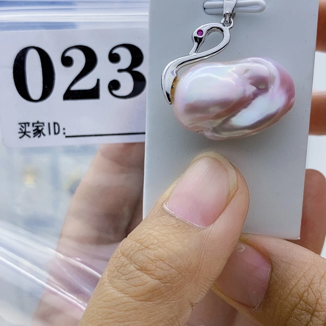 颈饰钛钢淡水珍珠