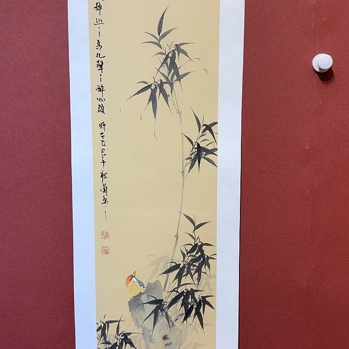 国画听兰老师花鸟