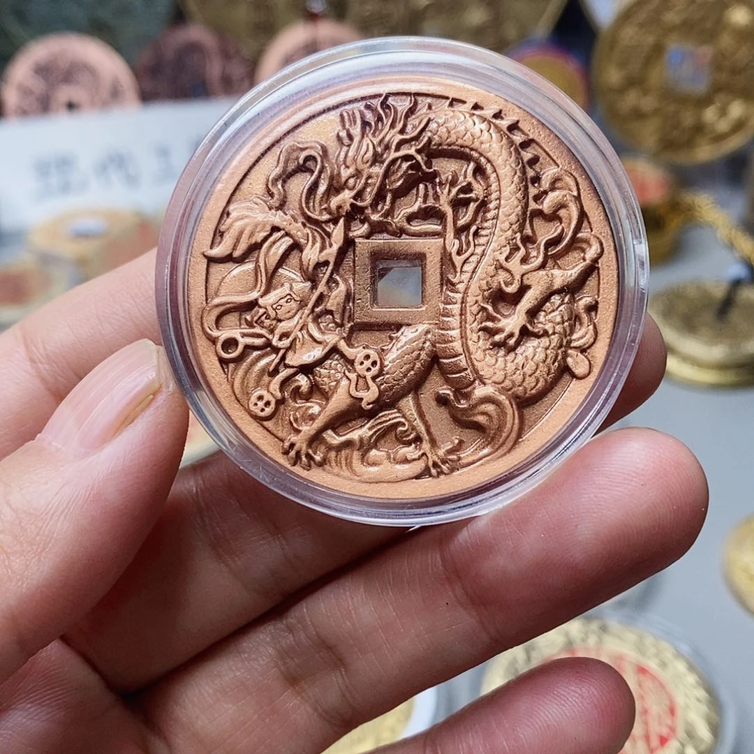 铜现代仿制工艺文创铜币