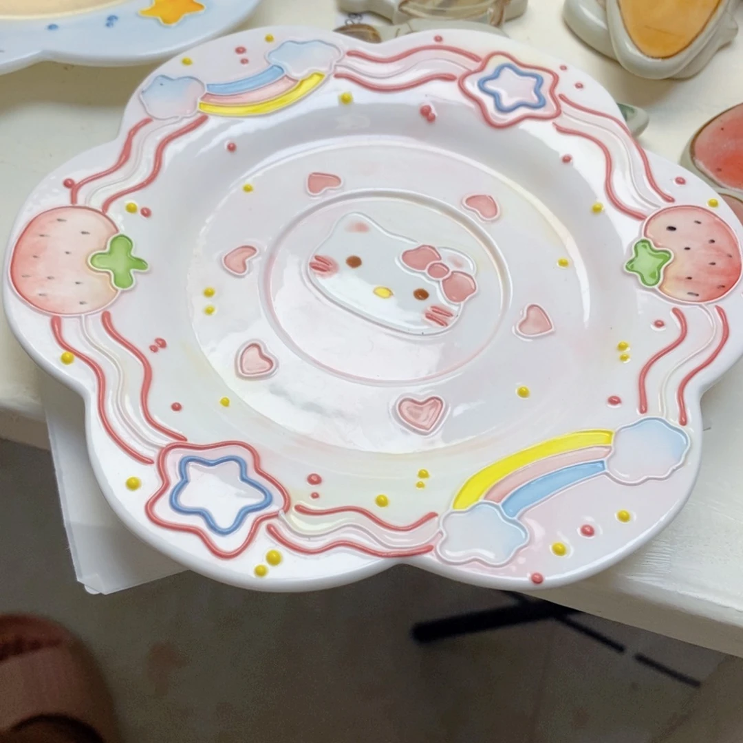 手绘手工制作陶瓷75月**屋