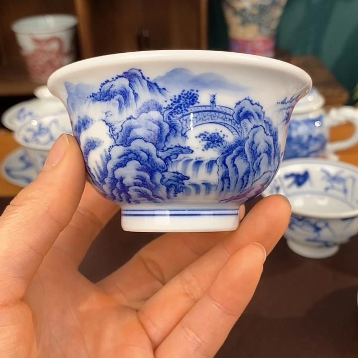 杯子景德镇陶瓷手工手绘