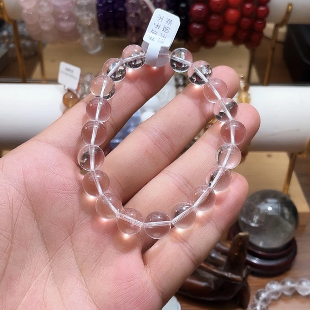 未镶嵌手链烟晶双A白水晶