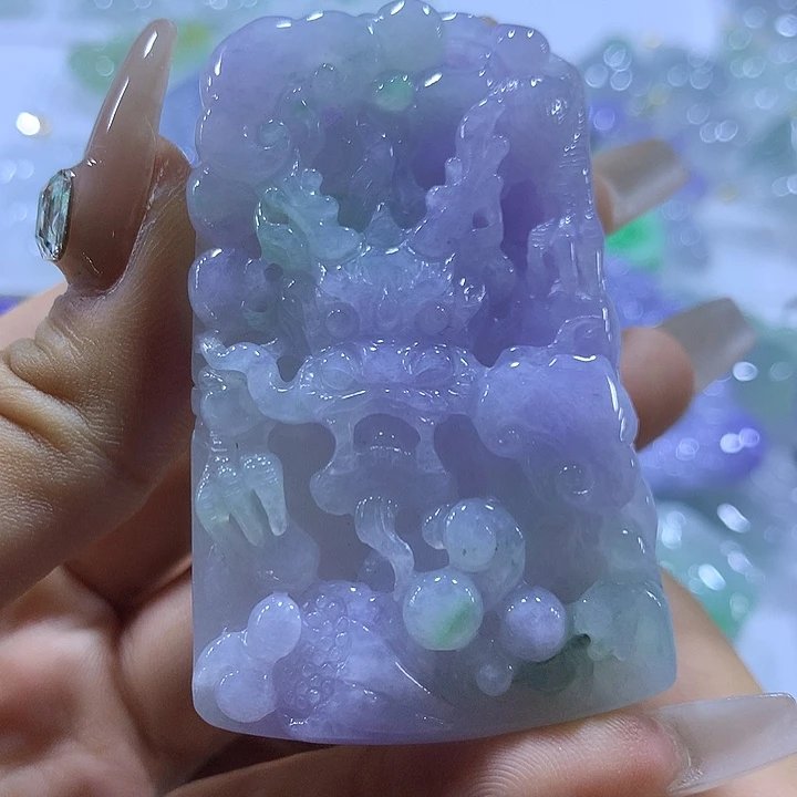 翡翠未镶嵌颈饰天然翡翠A货吊坠