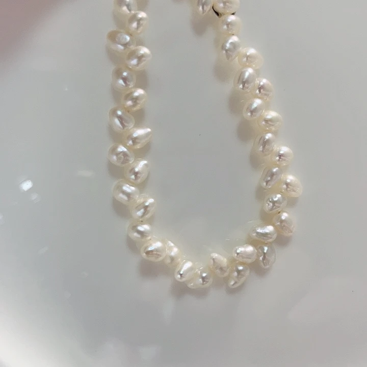 淡水珍珠未镶嵌4左右麦穗手链