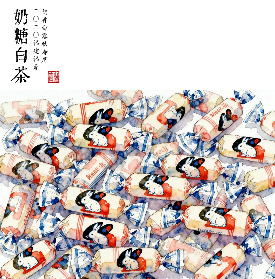 【青山鉴·白茶】《奶糖寿眉》2020福建福鼎·奶糖香白露秋寿眉