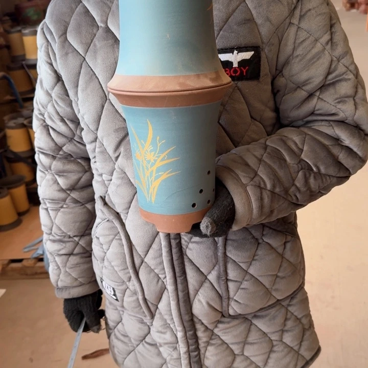 紫砂紫砂花盆17*20