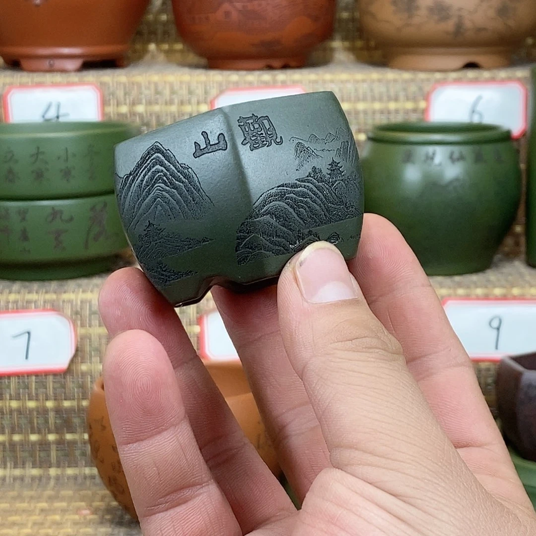 紫砂花盆我在等他来