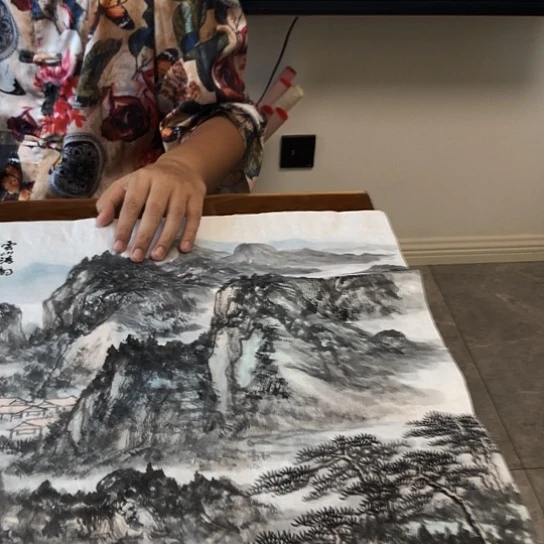 书法洪国森2.8平尺作品