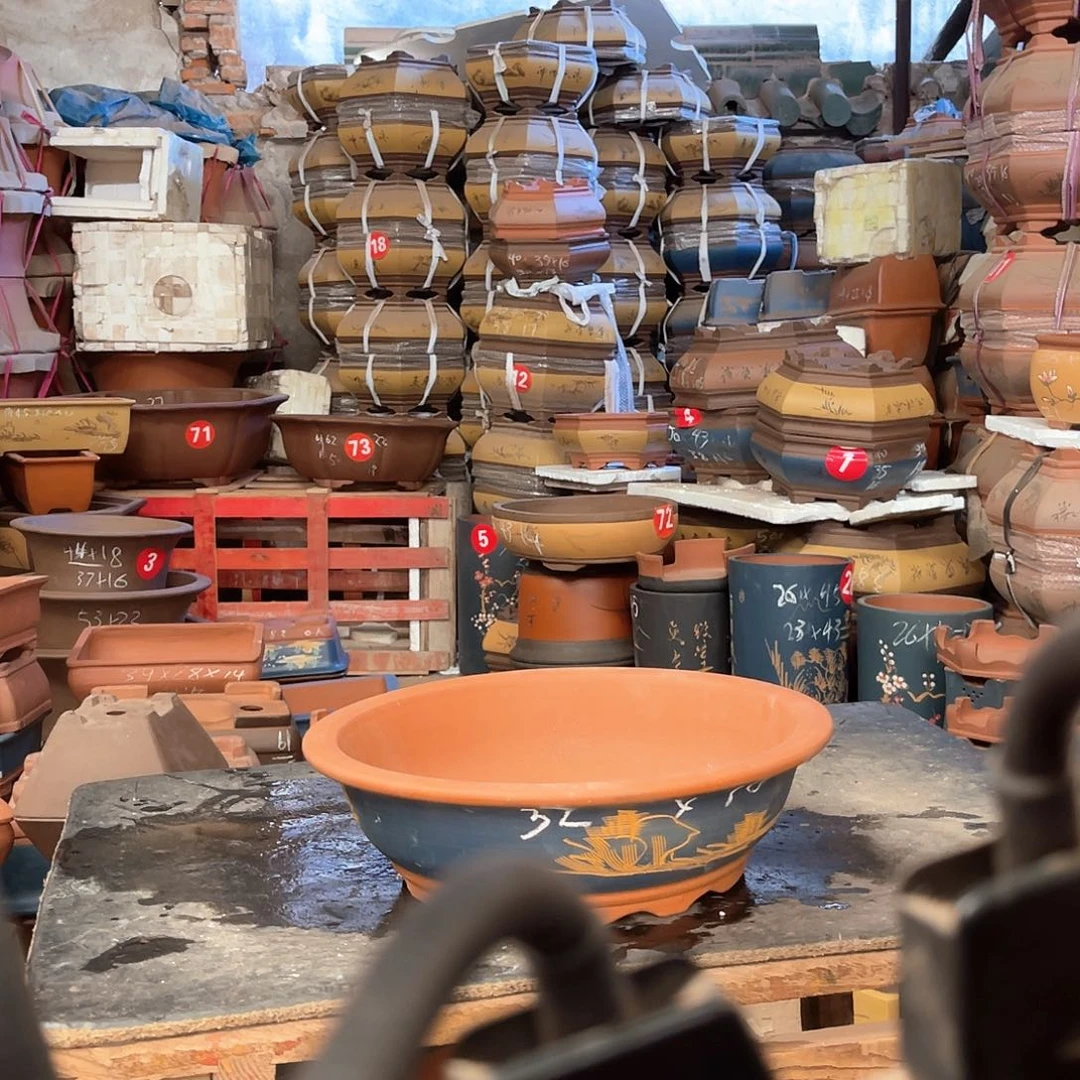 紫砂花盆碗盆一个