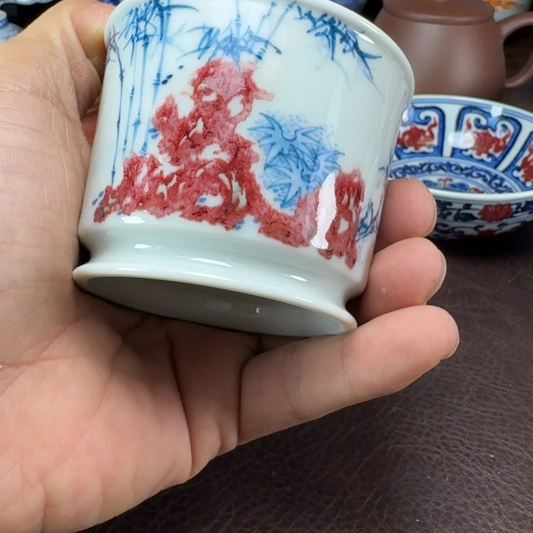 @***宇瓷片当代景德镇陶瓷手绘茶具