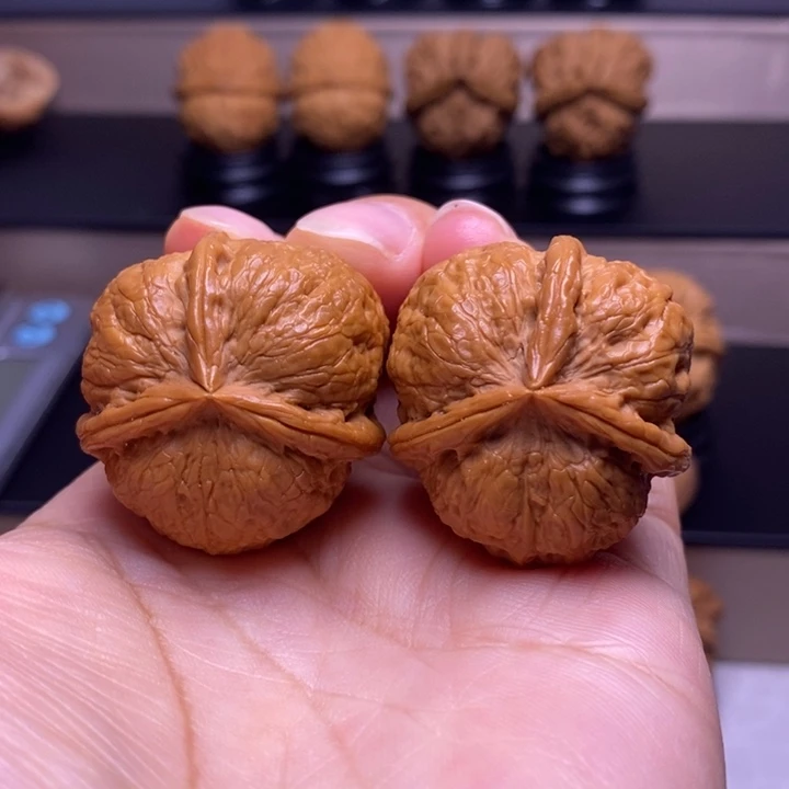 把件文玩核桃聚宝盆三楞29