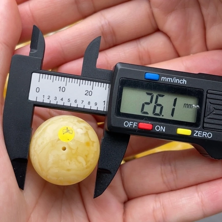 裸石琥珀未镶嵌蜜蜡扣子梦微瑕