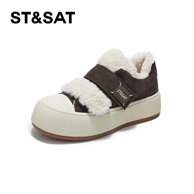 St&Sat/星期六舒适时尚百搭夏季外穿潮流厚底平底复古包头ins韩版