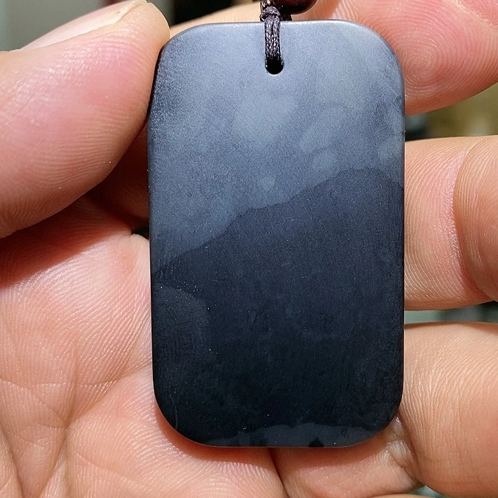 【闪购商品】未镶嵌手链和田玉无事牌聚墨