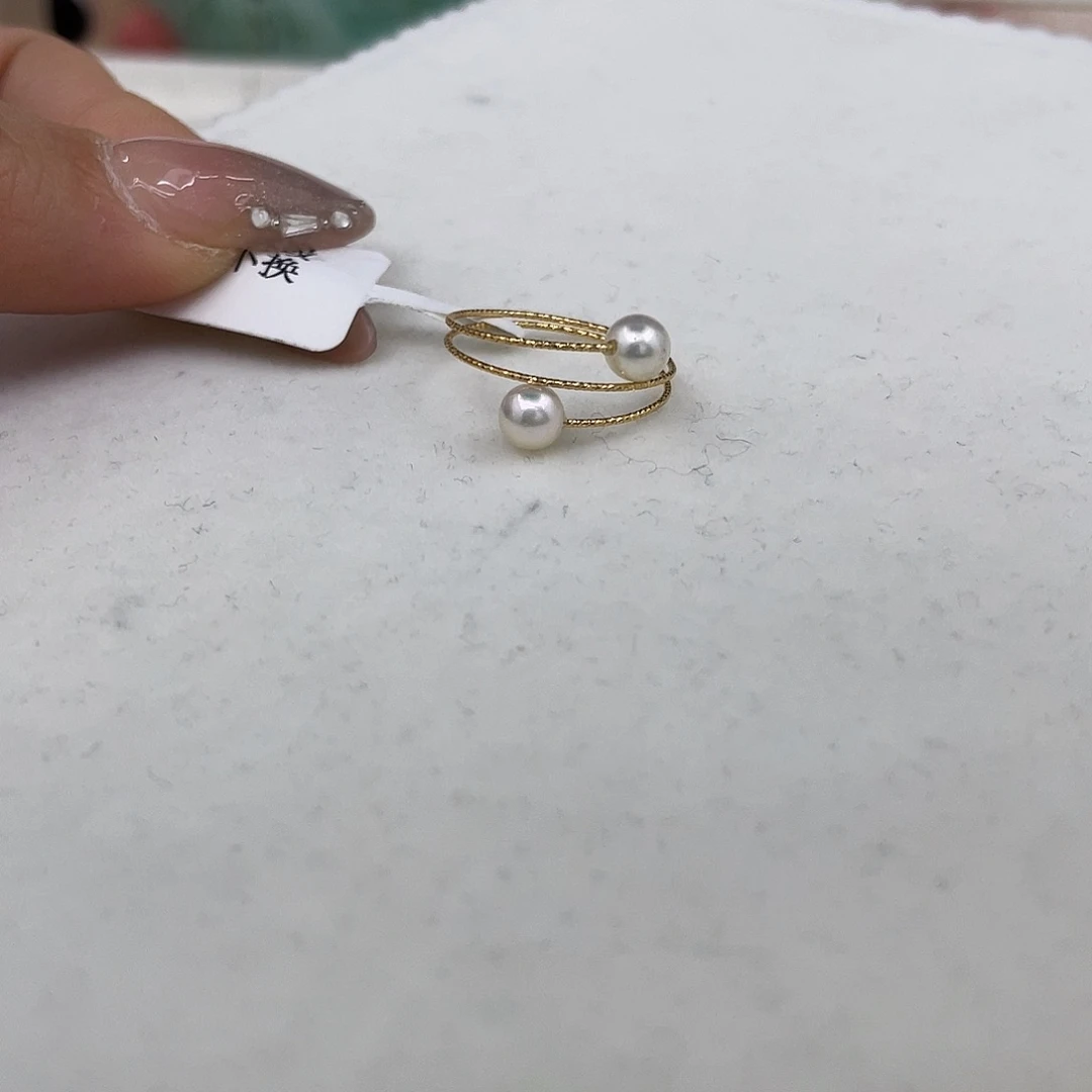 戒指海水珍珠18K金镶嵌