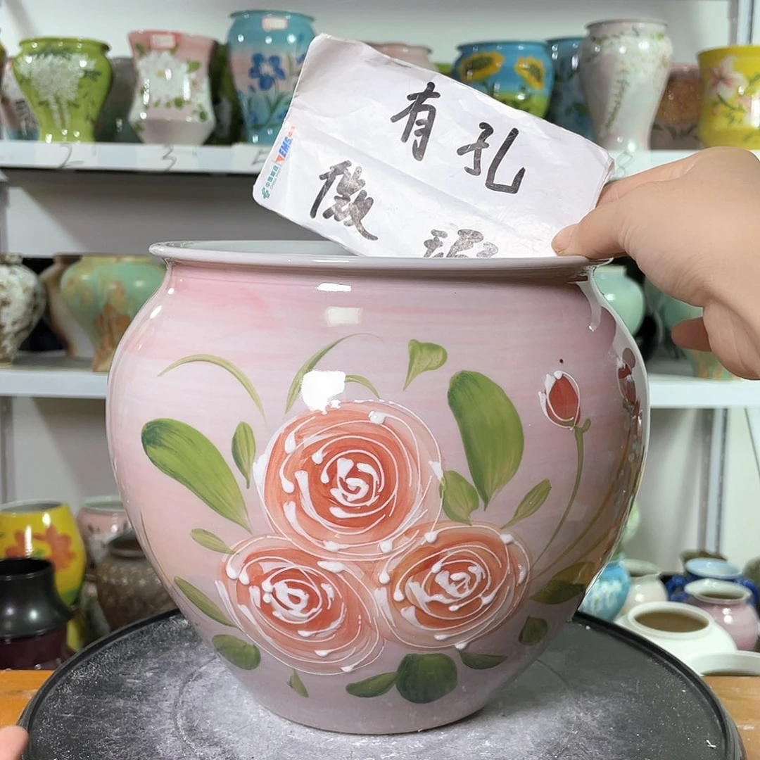 景德镇陶瓷花盆花器暇256