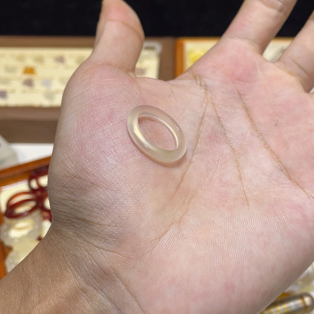 玛瑙/玉髓未镶嵌戒指63号港12