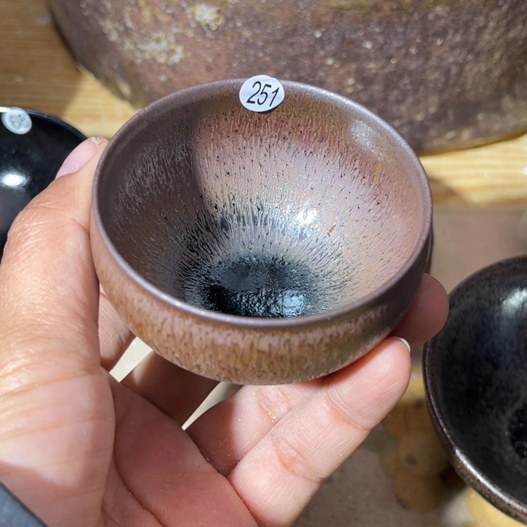 茶盏义兴龙窑柴烧微瑕
