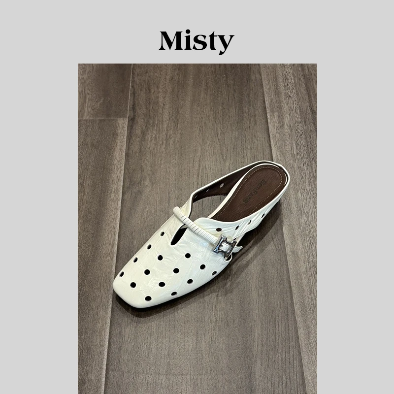 Misty森屿女鞋|34-40码|4.0cm|2025夏季休闲透气爆款包头拖鞋女