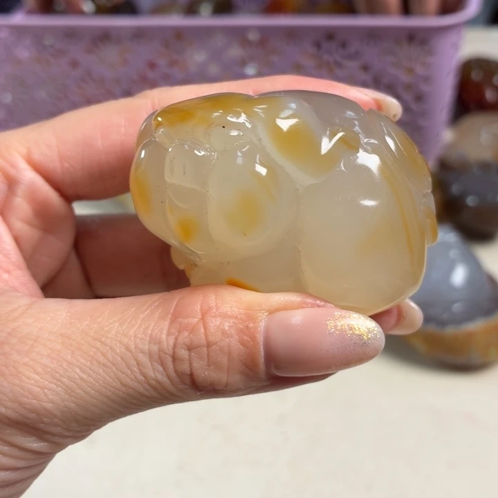 玛瑙/玉髓未镶嵌吊坠(不含链)