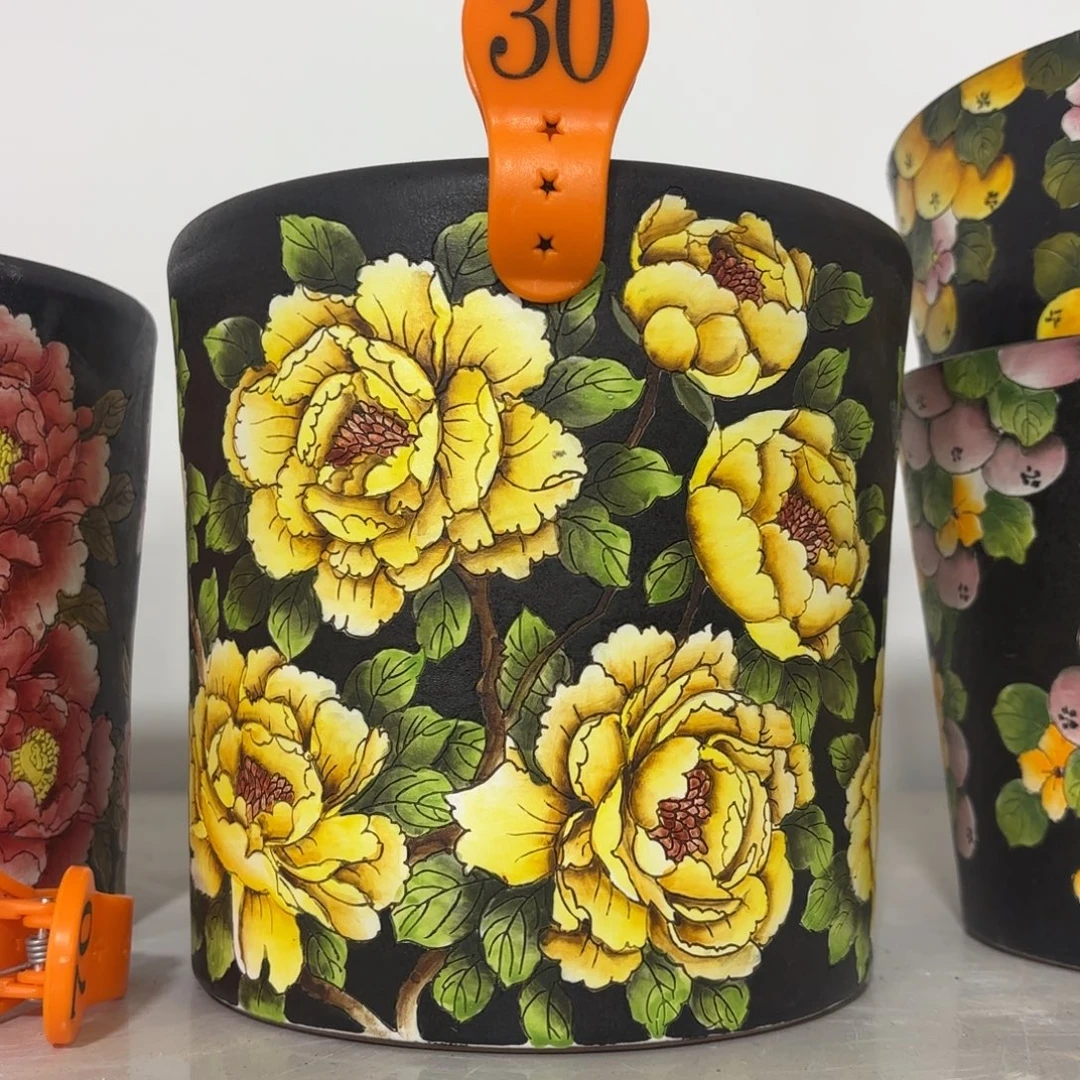 景德镇手绘花盆陶瓷16/16