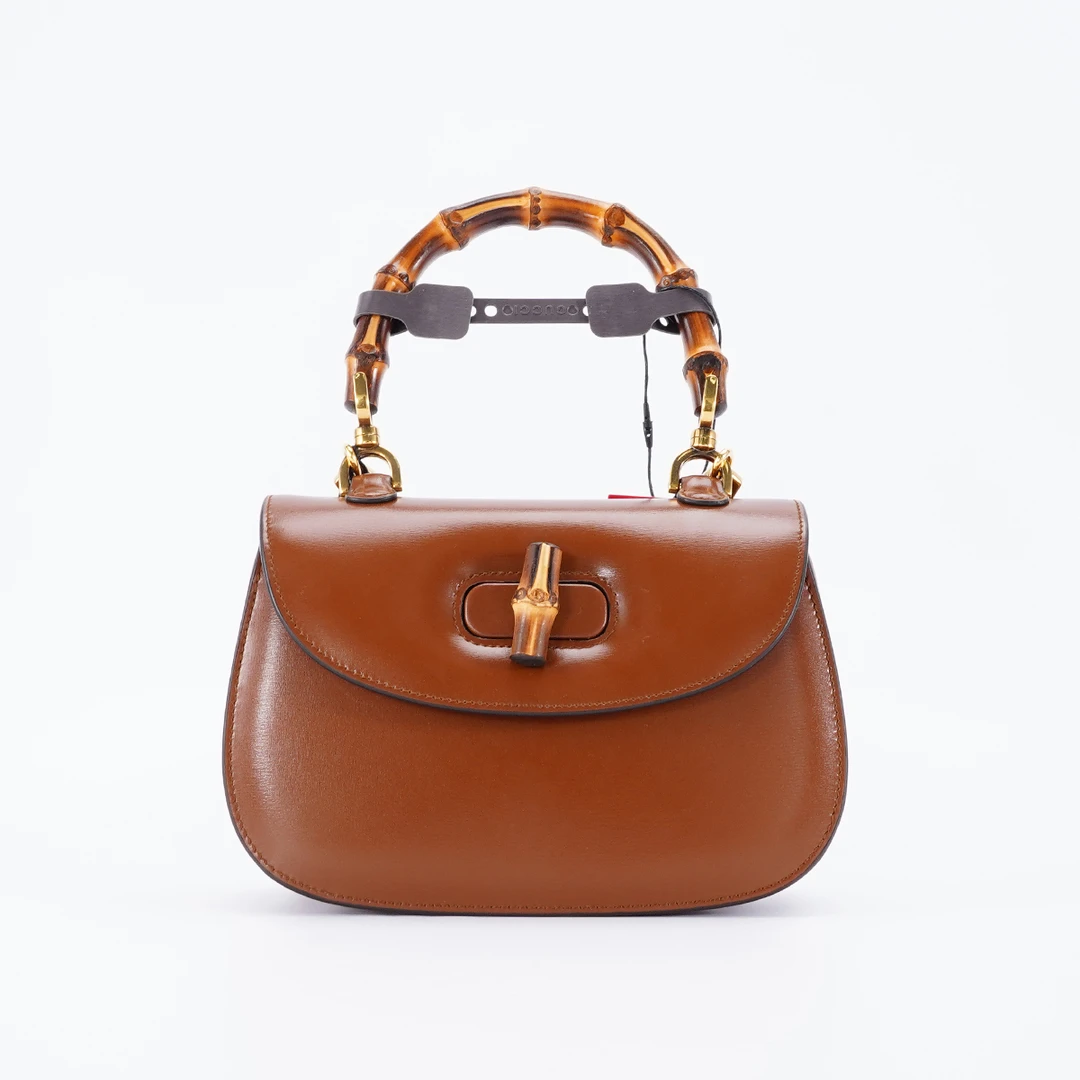 95新 GUCCI/古驰 bamboo竹节马鞍包小号/BG23000154