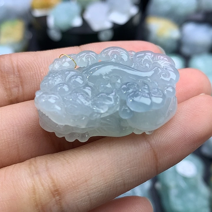 翡翠未镶嵌颈饰天然缅甸翡翠