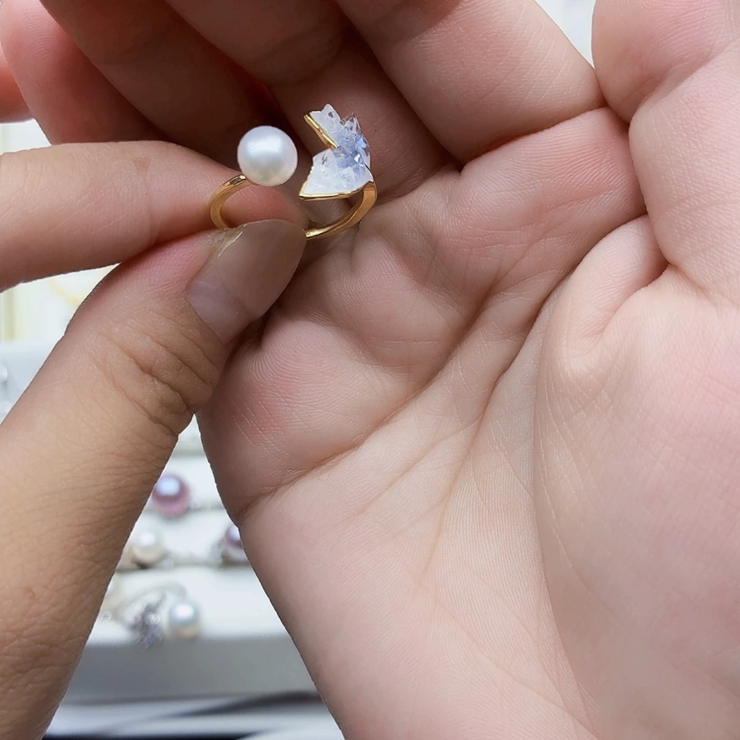 非金属无珍珠戒指